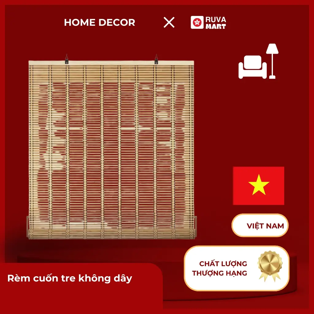 Rèm cuốn tre không dây  2518