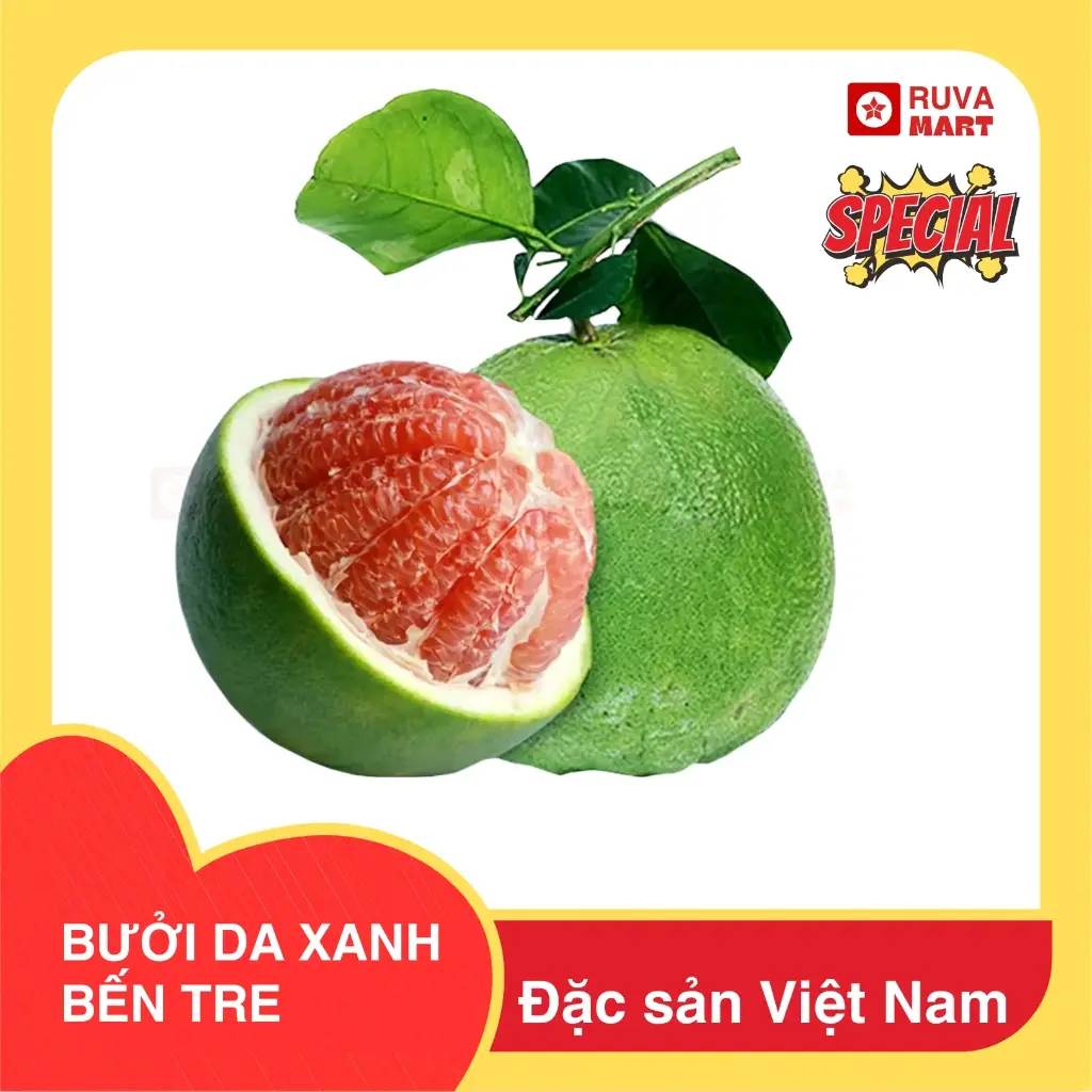 Bưởi da xanh đặc sản Miền Tây 1kg - 1607