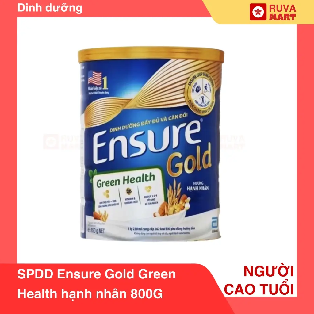 SPDD Ensure Gold Green Health hạnh nhân 800G - 1266