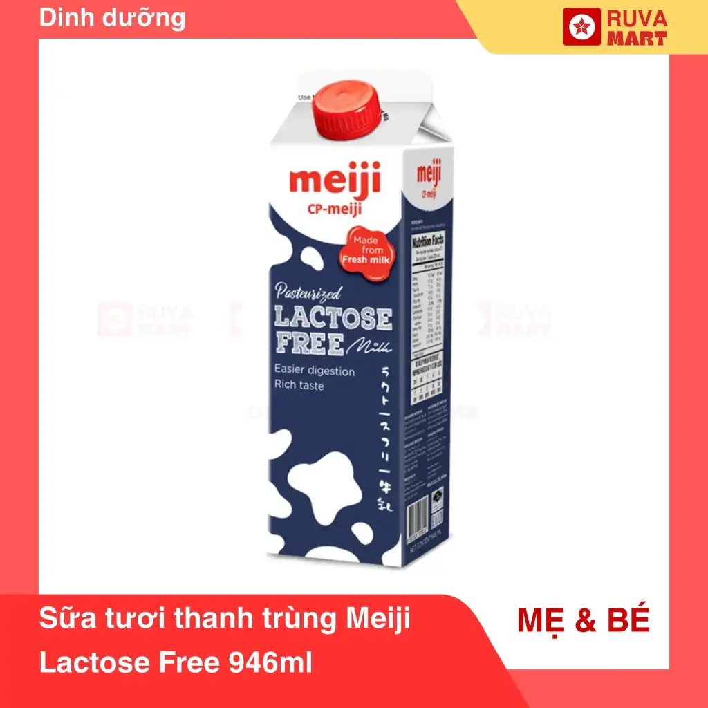 Sữa tươi thanh trùng Meiji Lactose Free 946ml - 1467