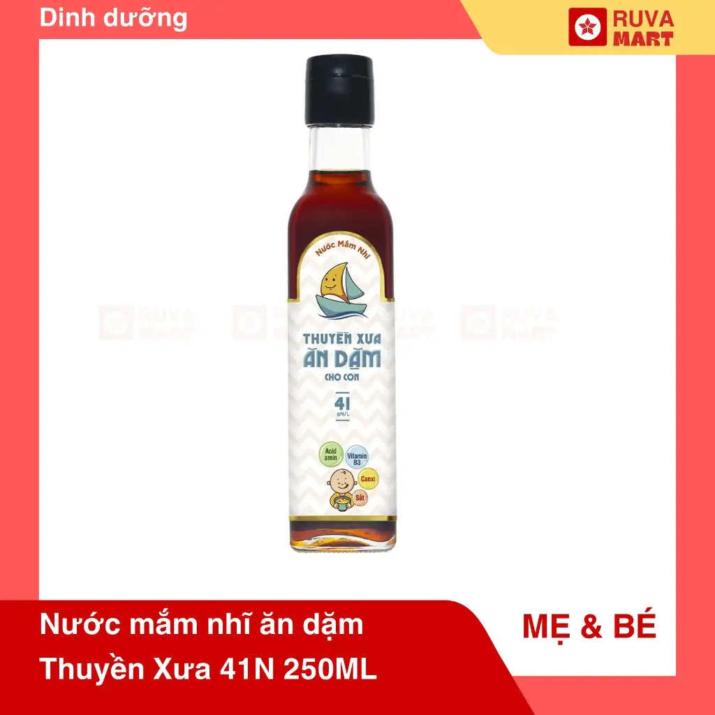 Nước mắm nhĩ ăn dặm Thuyền Xưa 41N 250ML - 2035