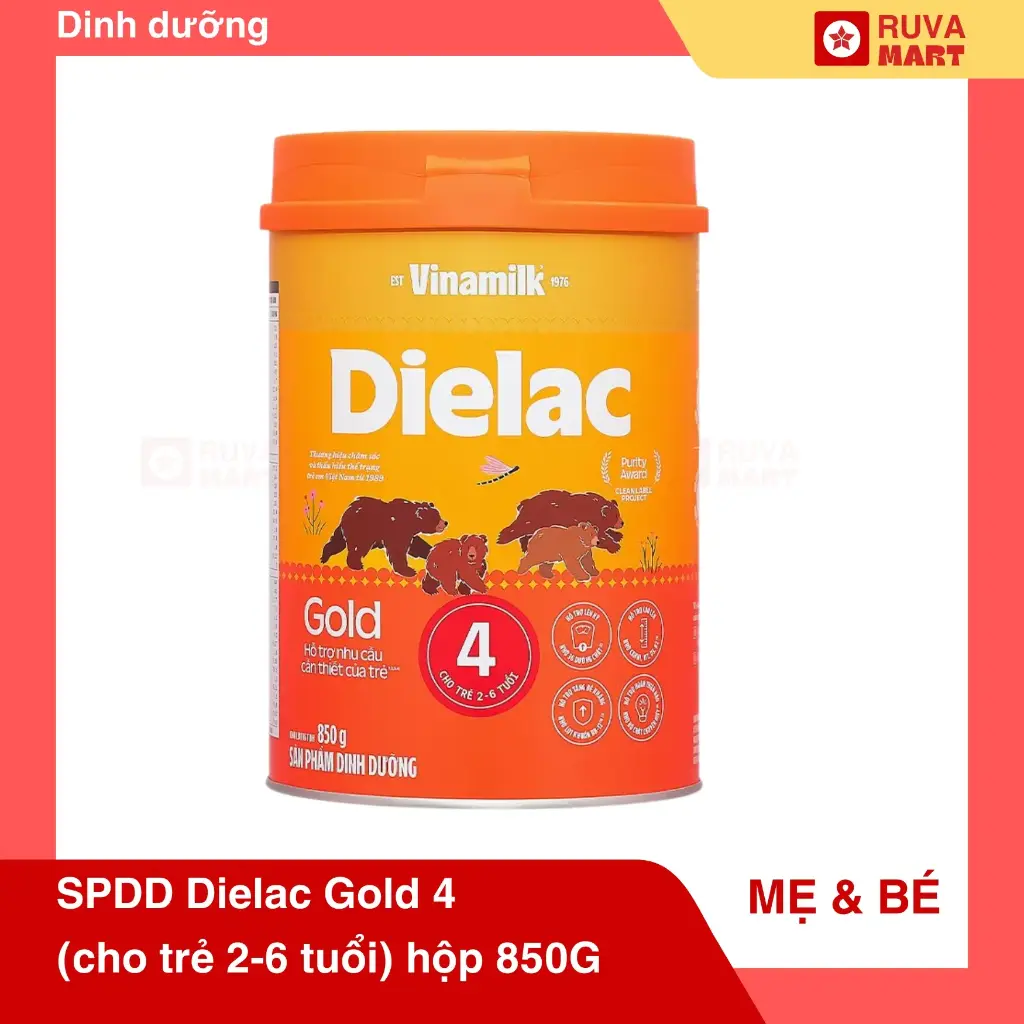 SPDD dielac Gold 4 (cho trẻ 2-6 tuổi) hộp 850G - 2064