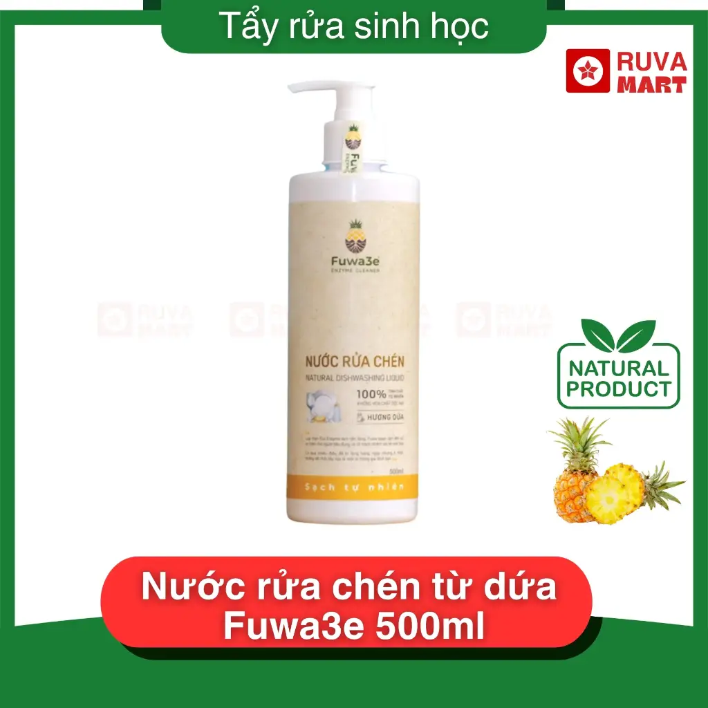 Nước rửa chén từ dứa Fuwa3e 500ml - 2216