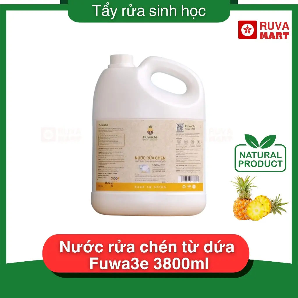 Nước rửa chén từ dứa Fuwa3e 3800ml - 2217
