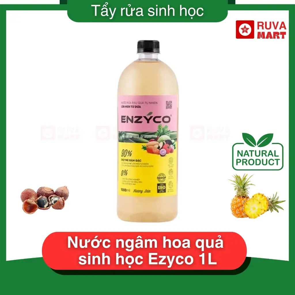Nước ngâm hoa quả sinh học Enzyco 1L - 2223