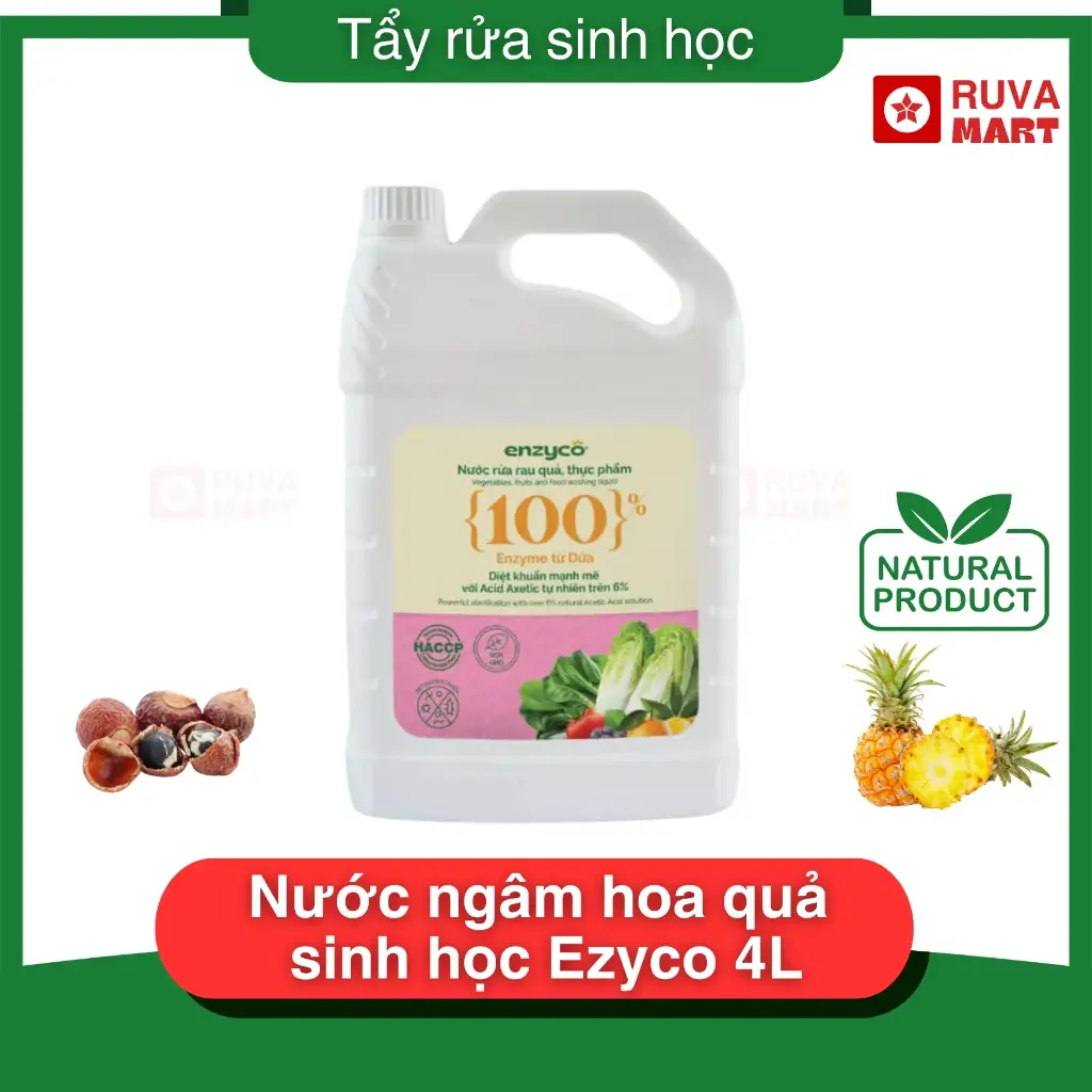 Nước ngâm hoa quả sinh học Enzyco 4L - 2224