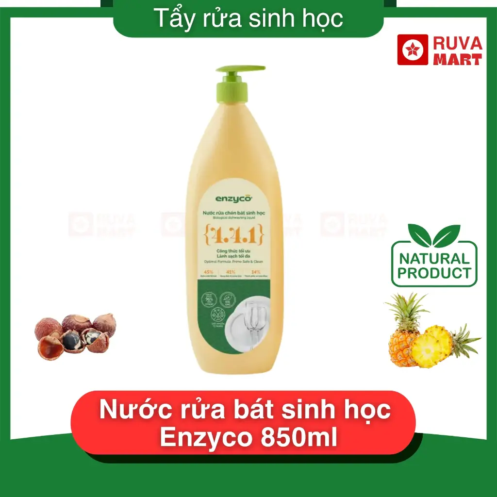 Nước rửa bát sinh học Enzyco 850ml - 2225