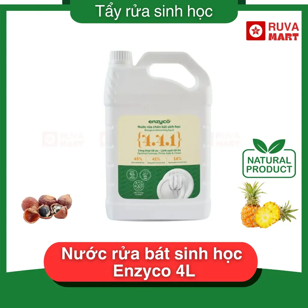 Nước rửa bát sinh học Enzyco 4L - 2227