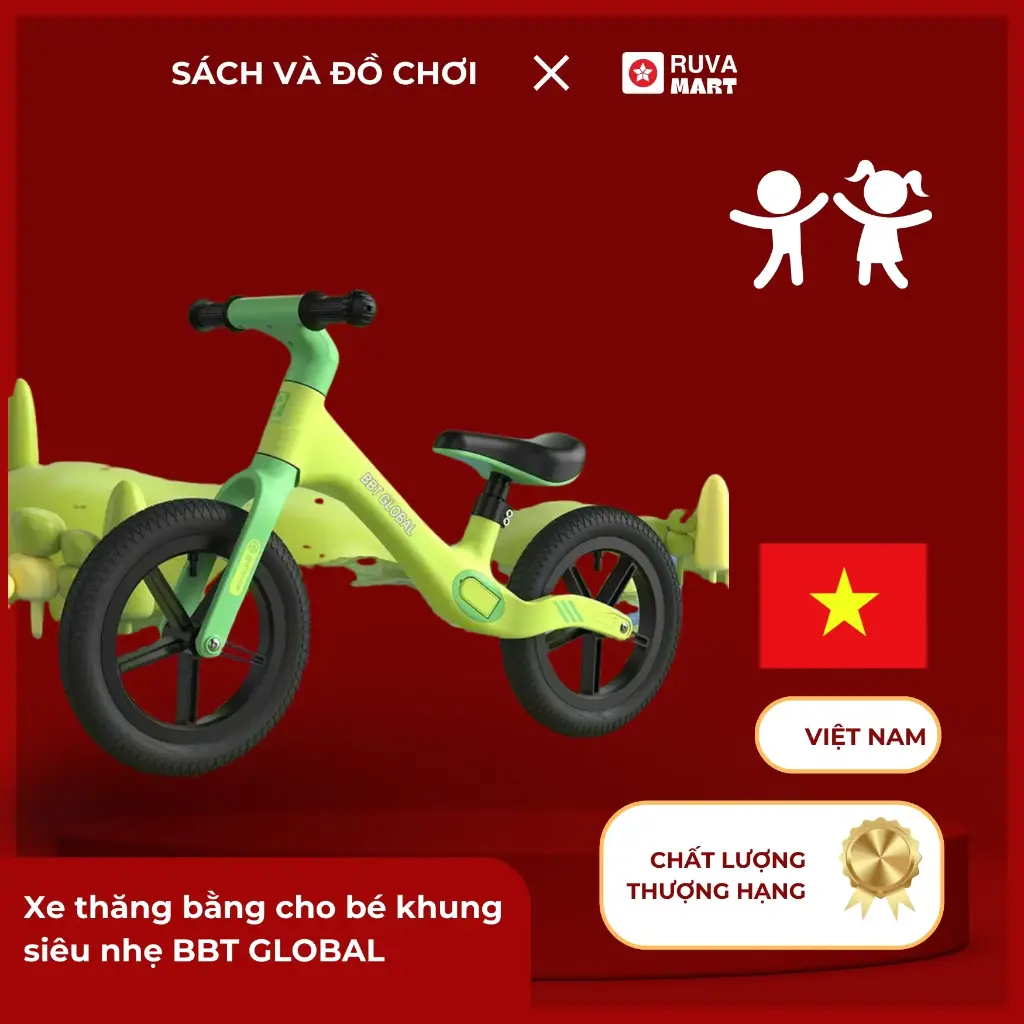 Xe thăng bằng cho bé khung siêu nhẹ BBT GLOBAL  2492