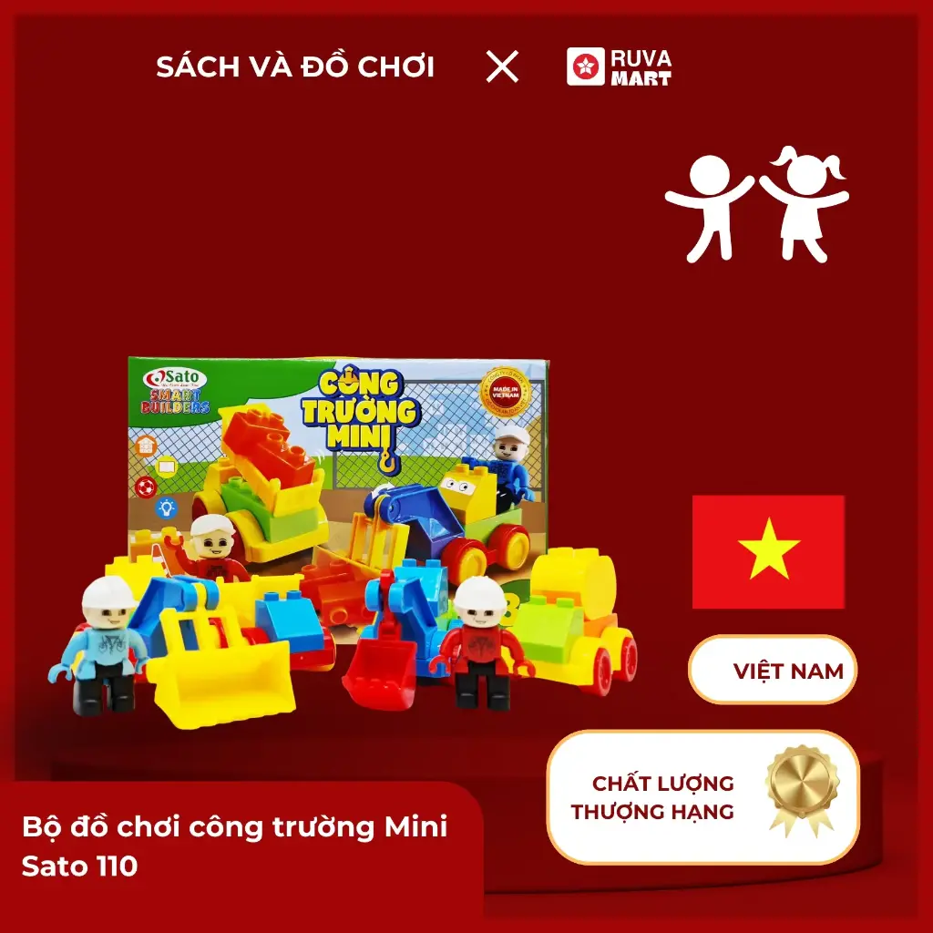 Bộ đồ chơi công trường Mini Sato 110  2497