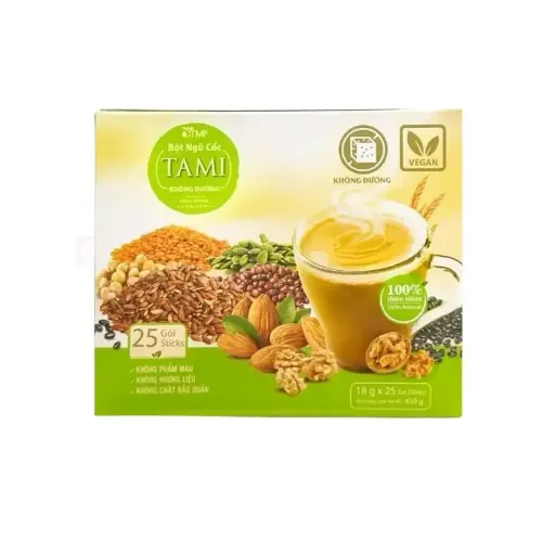 [BCGRT] Bột ngũ cốc không đường Tami 25 gói x 18G - 330