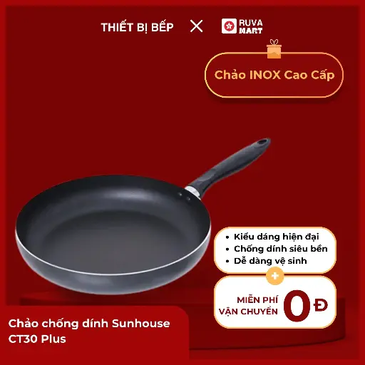 [BCGRT] Chảo chống dính Sunhouse CT30 Plus - 1619