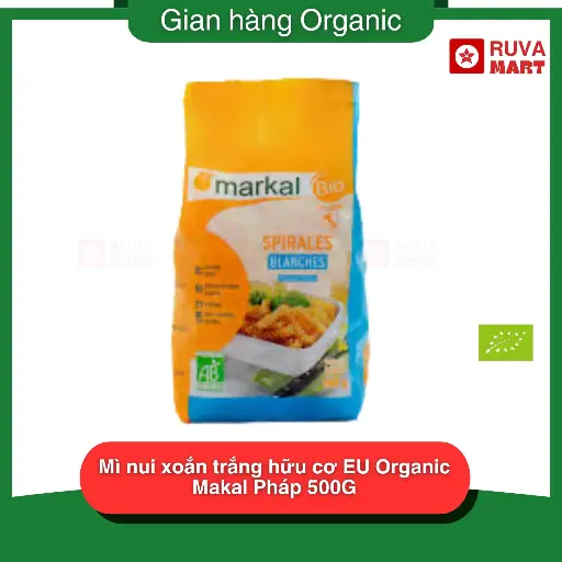 [XSM] Mì nui xoắn trắng hữu cơ EU Organic Makal Pháp 500G - 1767
