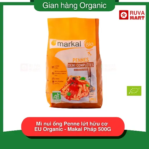 [XSM] Mì nui ống Penne lứt hữu cơ EU Organic - Makal Pháp 500G - 1770