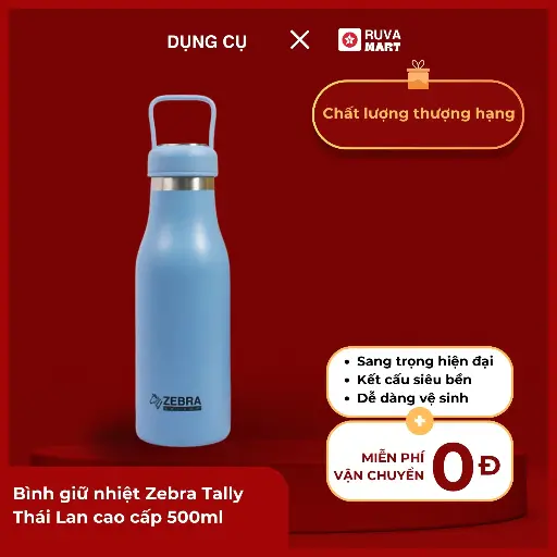 [GOM] Bình giữ nhiệt Zebra Tally Thái Lan cao cấp 500ml - 1903