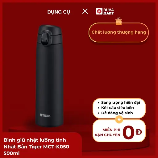 [GOM] Bình giữ nhật lưỡng tính Nhật Bản Tiger MCT-K050 500ml - 1913