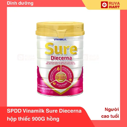 [GOM] SPDD Vinamilk Sure Diecerna hộp thiếc 900G hồng - 1267