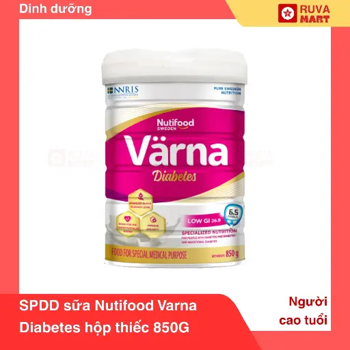[GOM] SPDD sữa Nutifood Varna Diabetes hộp thiếc 850G - 1269