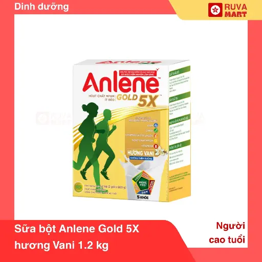 [GOM] Sữa bột Anlene Gold 5X hương Vani 1.2 kg. 1277