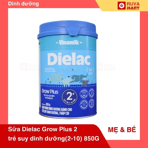 [GOM] SPDD Dielac Grow Plus 2 cho trẻ suy dinh dưỡng 2-10 tuổi hộp 850G - 2065