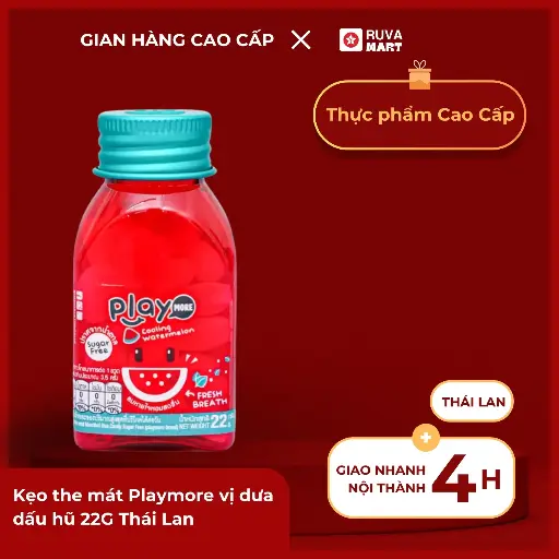 [GOM] Kẹo the mát Playmore vị dưa dấu hũ 22G Thái Lan - 2183