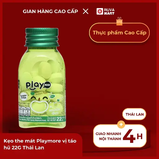 [GOM] Kẹo the mát Playmore vị táo hũ 22G Thái Lan - 2188