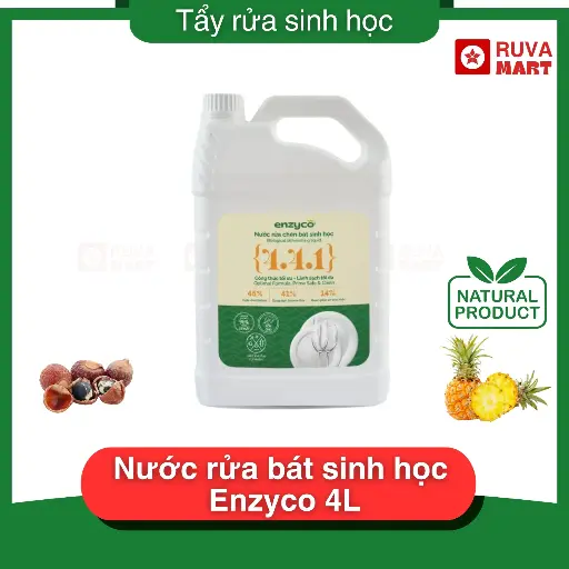 [ENZ] Nước rửa bát sinh học Enzyco 4L - 2227