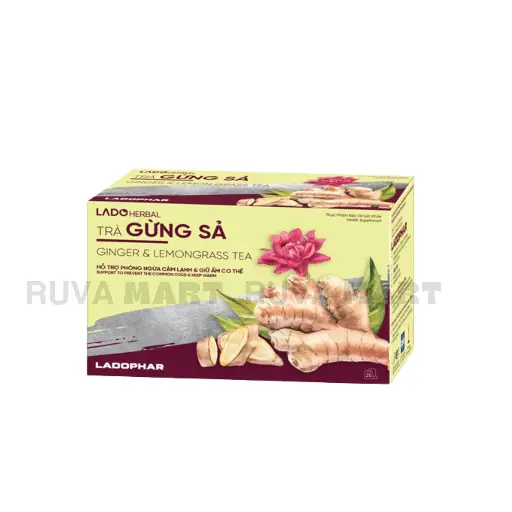 [GOM] Trà gừng xả LADO Herbal hộp - 2371