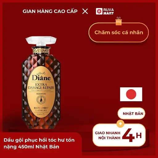 [SKK] MOIST DIANE-Dầu gội phục hồi tóc hư tổn nặng 450ml Nhật Bản - 2354