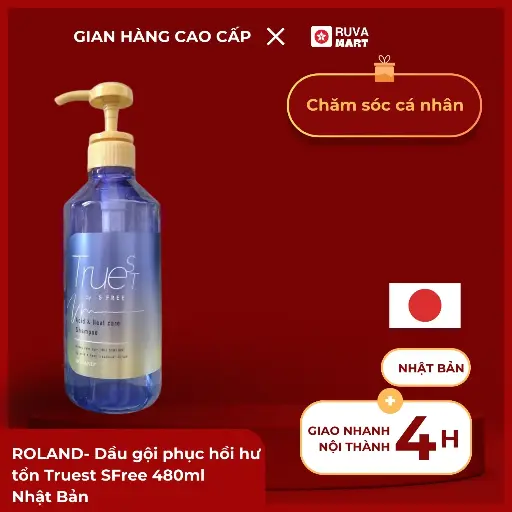 [SKK] ROLAND- Dầu gội phục hồi hư tổn Truest SFree 480ml Nhật Bản - 2360
