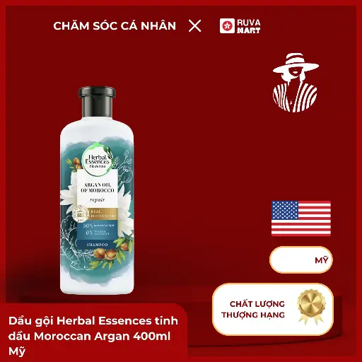 [GOM] Dầu gội Herbal Essences tinh dầu Moroccan Argan 400ml Mỹ  2466