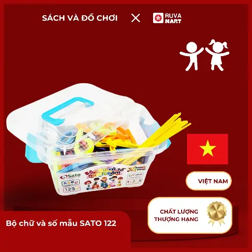 [DCATV] BỘ CHỮ VÀ SỐ NAM CHÂM TỔNG HỢP MẪU 2 (SATO 122)  2496
