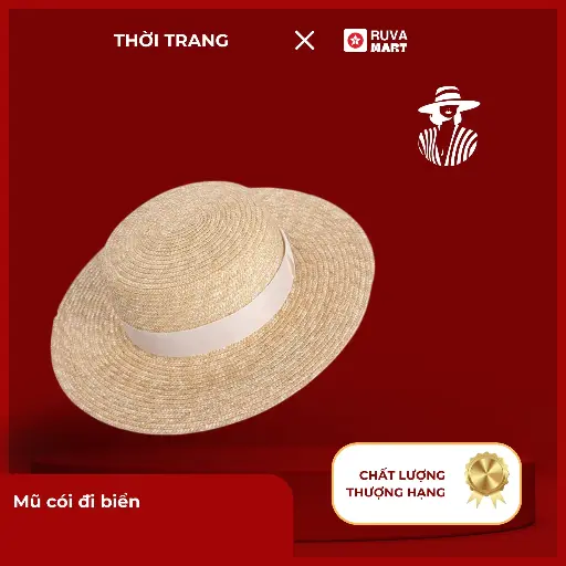 Mũ cói đi biển  2504
